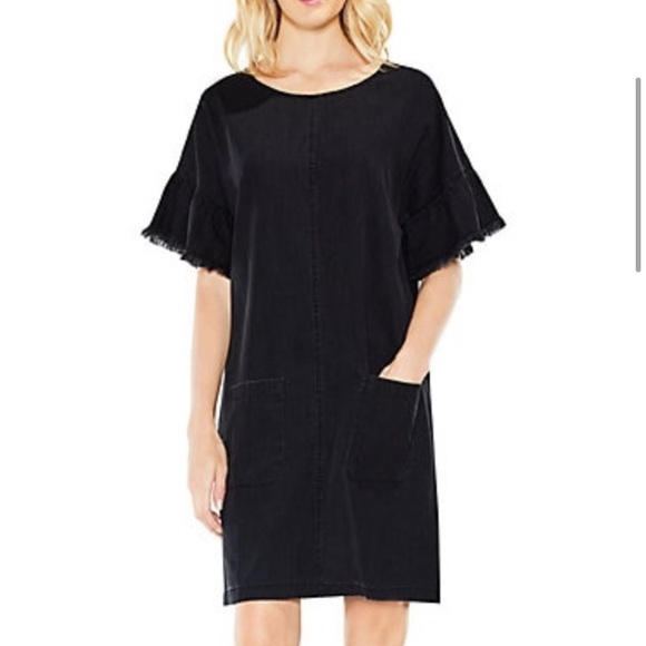 Vince Camuto Dresses & Skirts - Vince Camuto Ruffle Sleeve Drop Shoulder Dress